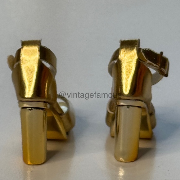 Integrity Toys Gold Faux Leather Doll Heels VIP Section Fashion Royalty Shoes IT - Picture 3 of 5